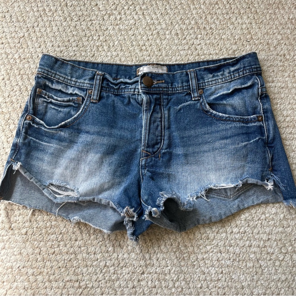 Free People Jean Shorts
